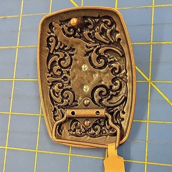 Copper Tone w Silver Longhorn Buckle - Picture 2 of 2